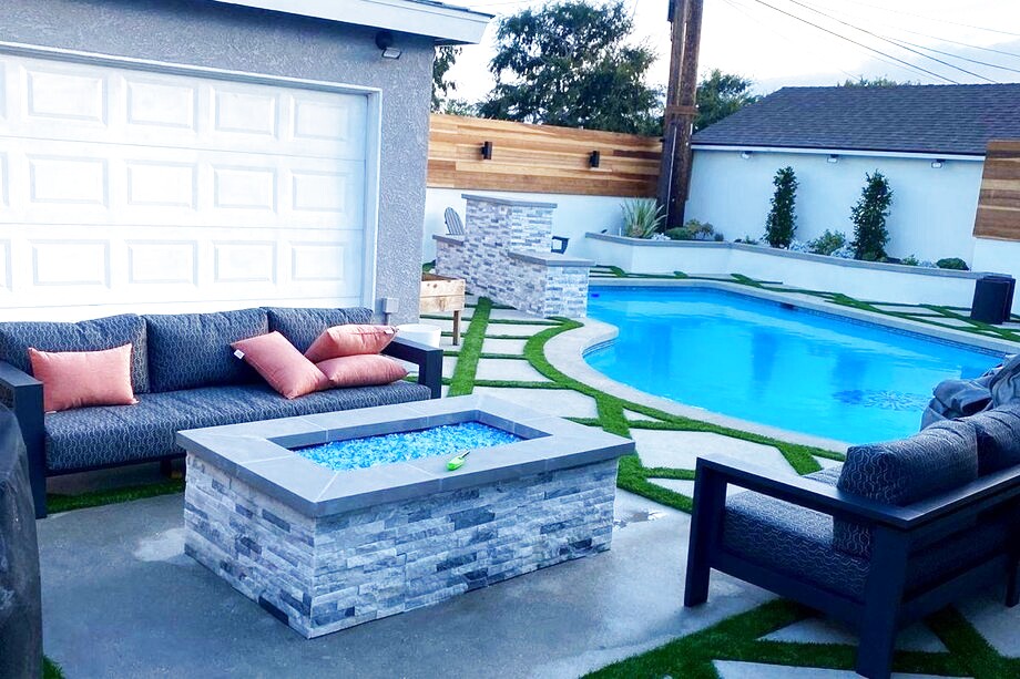 Backyard landscaping